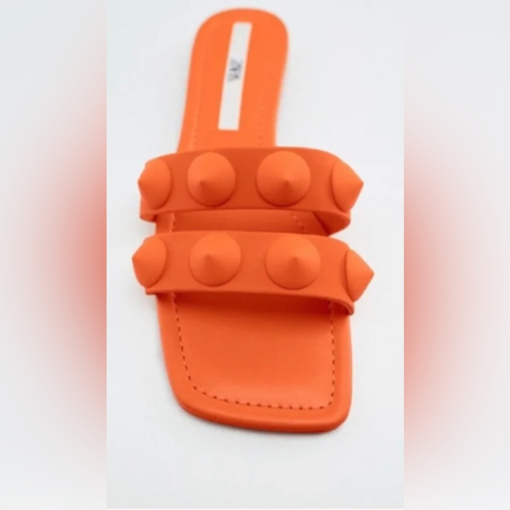 ZARA Orange Sandals Size 41